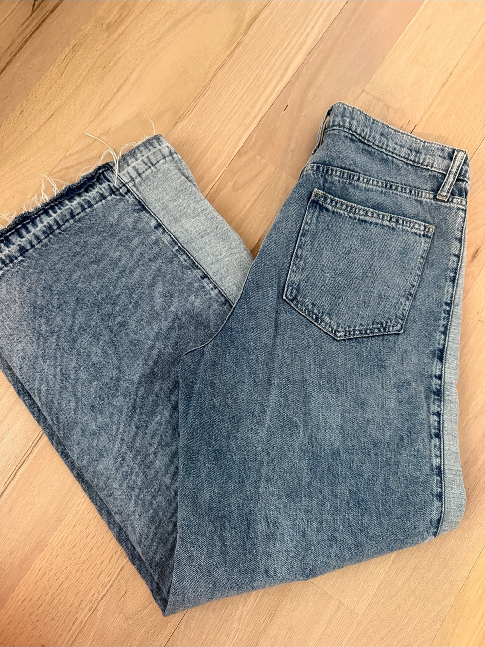 GAP Light Blue High-Rise Straight Jeans
